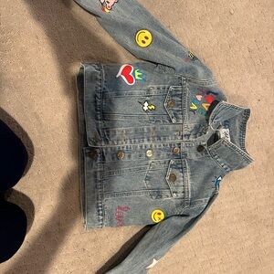 Kids Denim Jacket with Colorful Patches